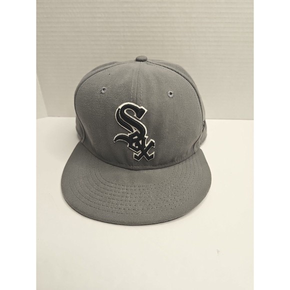 New Era 59FIFTY MLB Basic Grey Hat Chicago White Sox 7.5 (59.6cm) - Picture 3 of 12